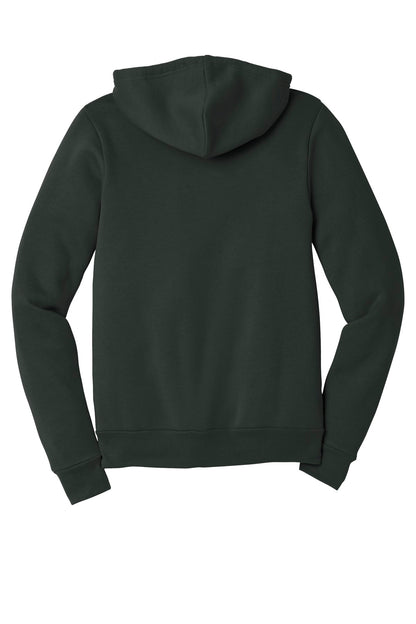 Bella+Canvas Unisex Sponge Fleece Full-Zip Hoodie BC3739 Dark Grey