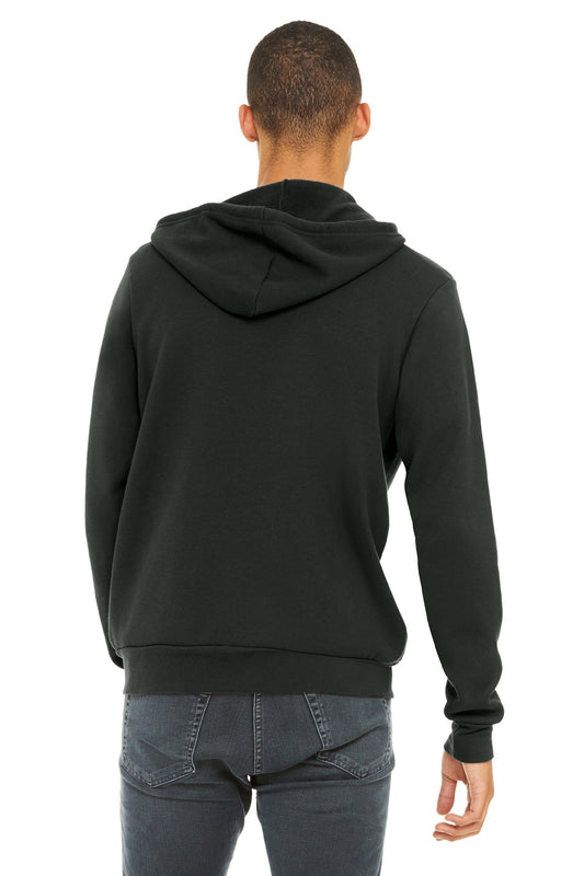 Bella+Canvas Unisex Sponge Fleece Full-Zip Hoodie BC3739 Dark Grey