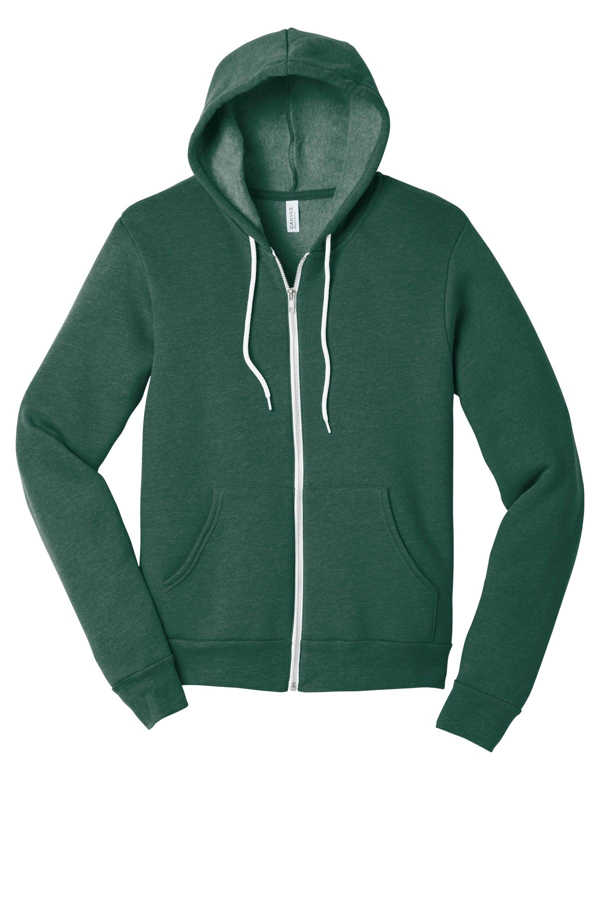 Bella+Canvas Unisex Sponge Fleece Full-Zip Hoodie BC3739 Heather Forest