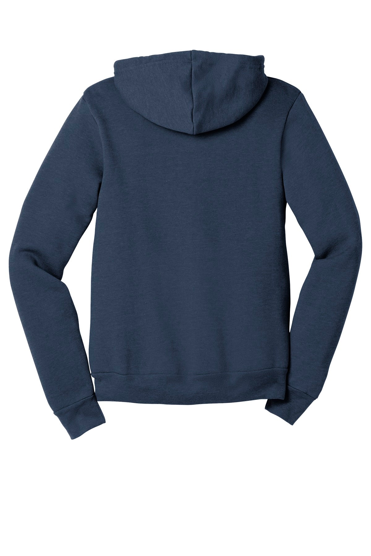 BELLA+CANVAS  Unisex Sponge Fleece Full-Zip Hoodie. BC3739 Heather Navy