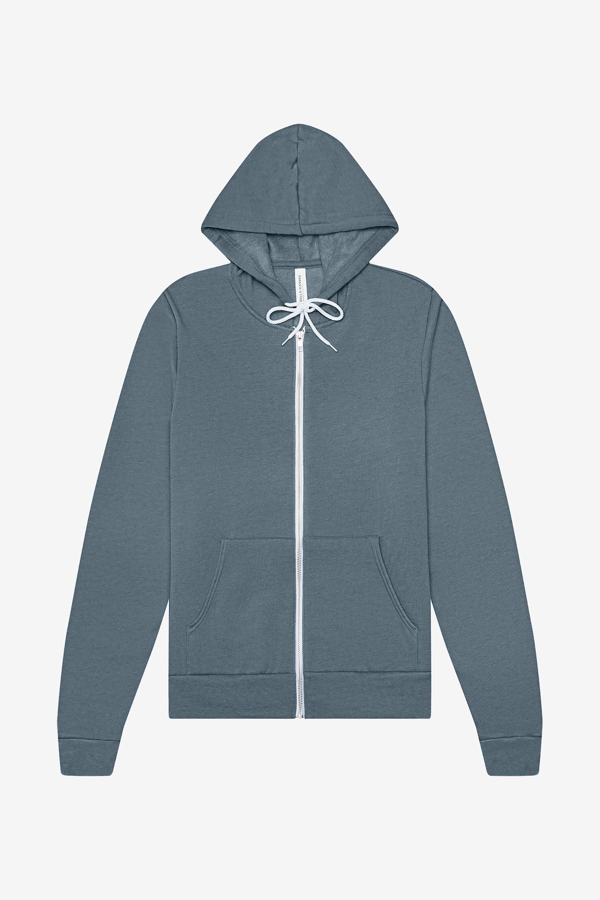 BELLA+CANVAS Unisex Sponge Fleece Full-Zip Hoodie. BC3739 Heather Slate