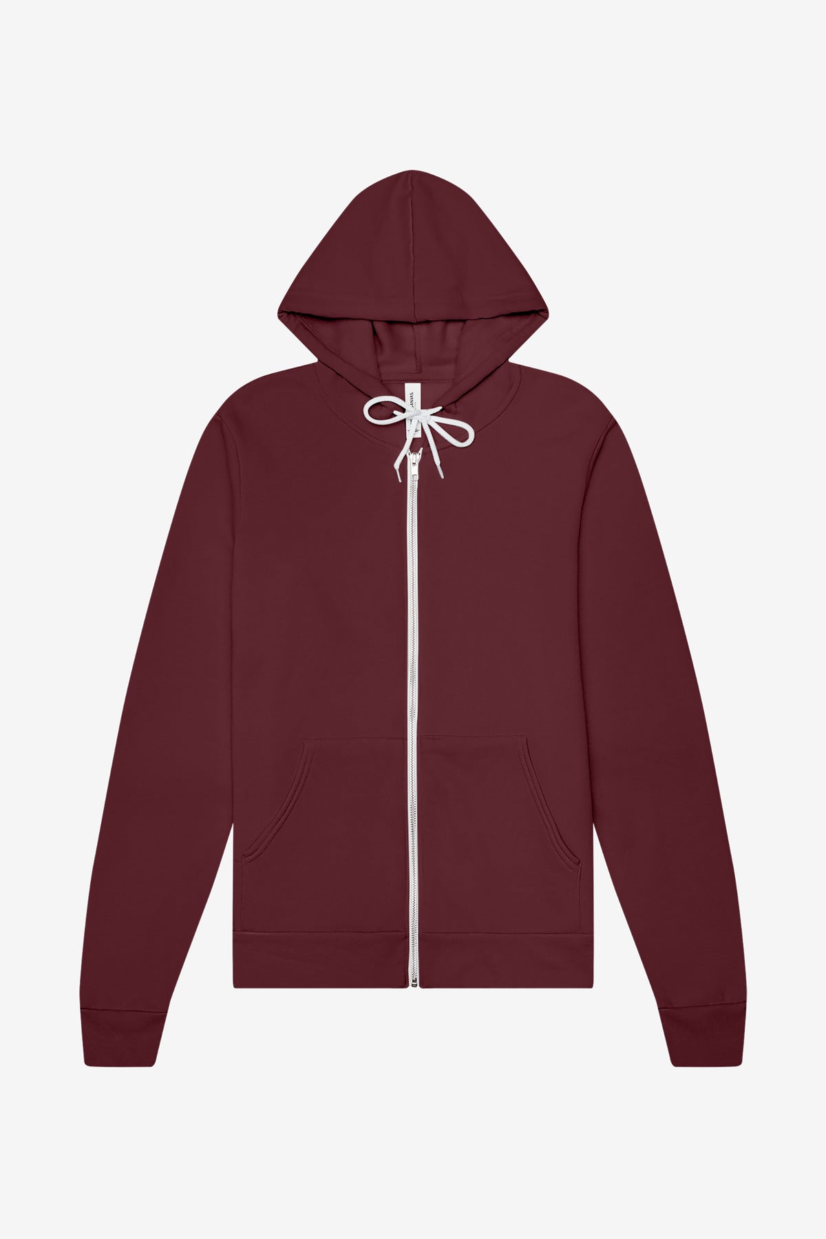 BELLA+CANVAS Unisex Sponge Fleece Full-Zip Hoodie. BC3739 Maroon