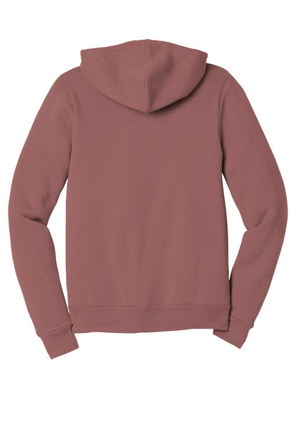 Bella+Canvas Unisex Sponge Fleece Full-Zip Hoodie BC3739 Mauve