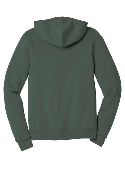 Bella+Canvas Unisex Sponge Fleece Full-Zip Hoodie BC3739 Military Green