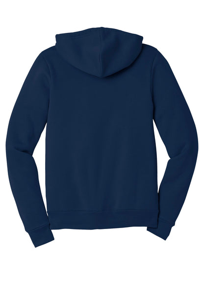 BELLA+CANVAS  Unisex Sponge Fleece Full-Zip Hoodie. BC3739 Navy