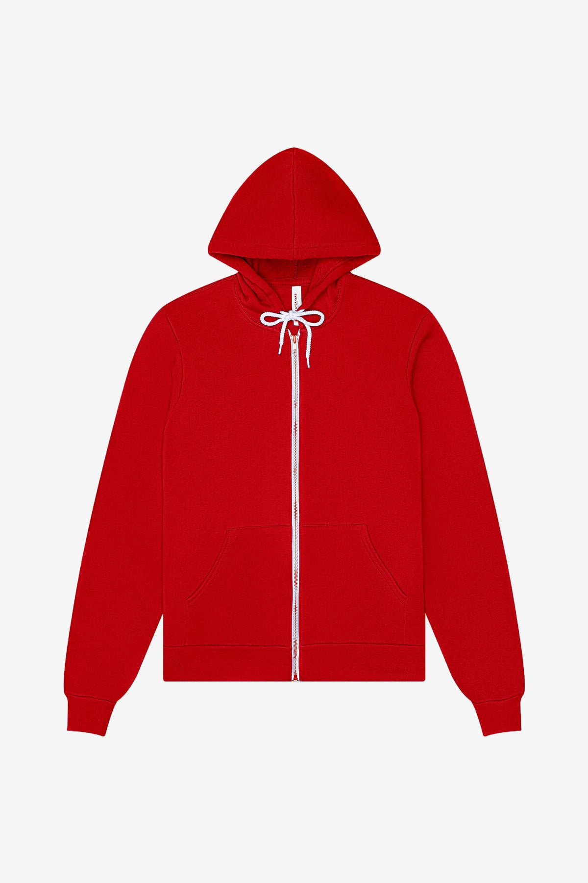 BELLA+CANVAS Unisex Sponge Fleece Full-Zip Hoodie. BC3739 Red
