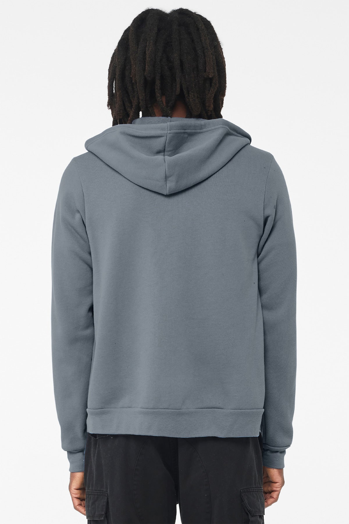 Bella+Canvas Unisex Sponge Fleece Full-Zip Hoodie BC3739 Steel Blue
