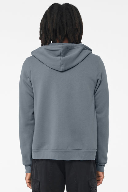 Bella+Canvas Unisex Sponge Fleece Full-Zip Hoodie BC3739 Steel Blue