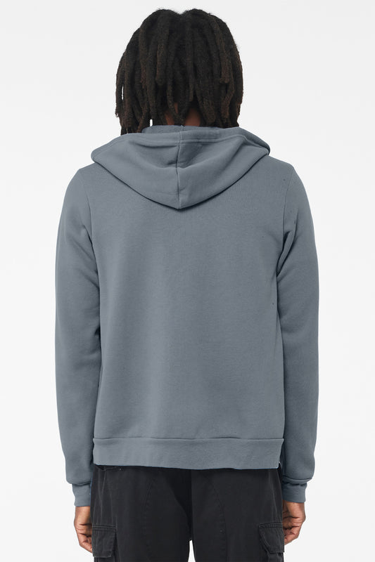 Bella+Canvas Unisex Sponge Fleece Full-Zip Hoodie BC3739 Steel Blue