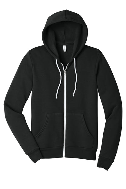 Bella+Canvas Unisex Sponge Fleece Full-Zip Hoodie BC3739 Vintage Black