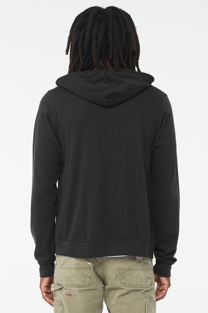 Bella+Canvas Unisex Sponge Fleece Full-Zip Hoodie BC3739 Vintage Black