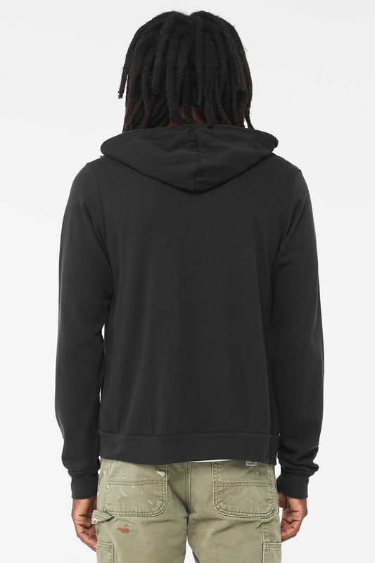 Bella+Canvas Unisex Sponge Fleece Full-Zip Hoodie BC3739 Vintage Black