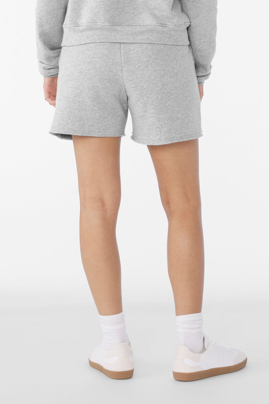 Bella+Canvas Women's Cutoff Sweatshort BC3787 Athletic Heather