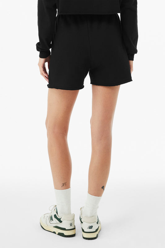 Bella+Canvas Women's Cutoff Sweatshort BC3787 Black