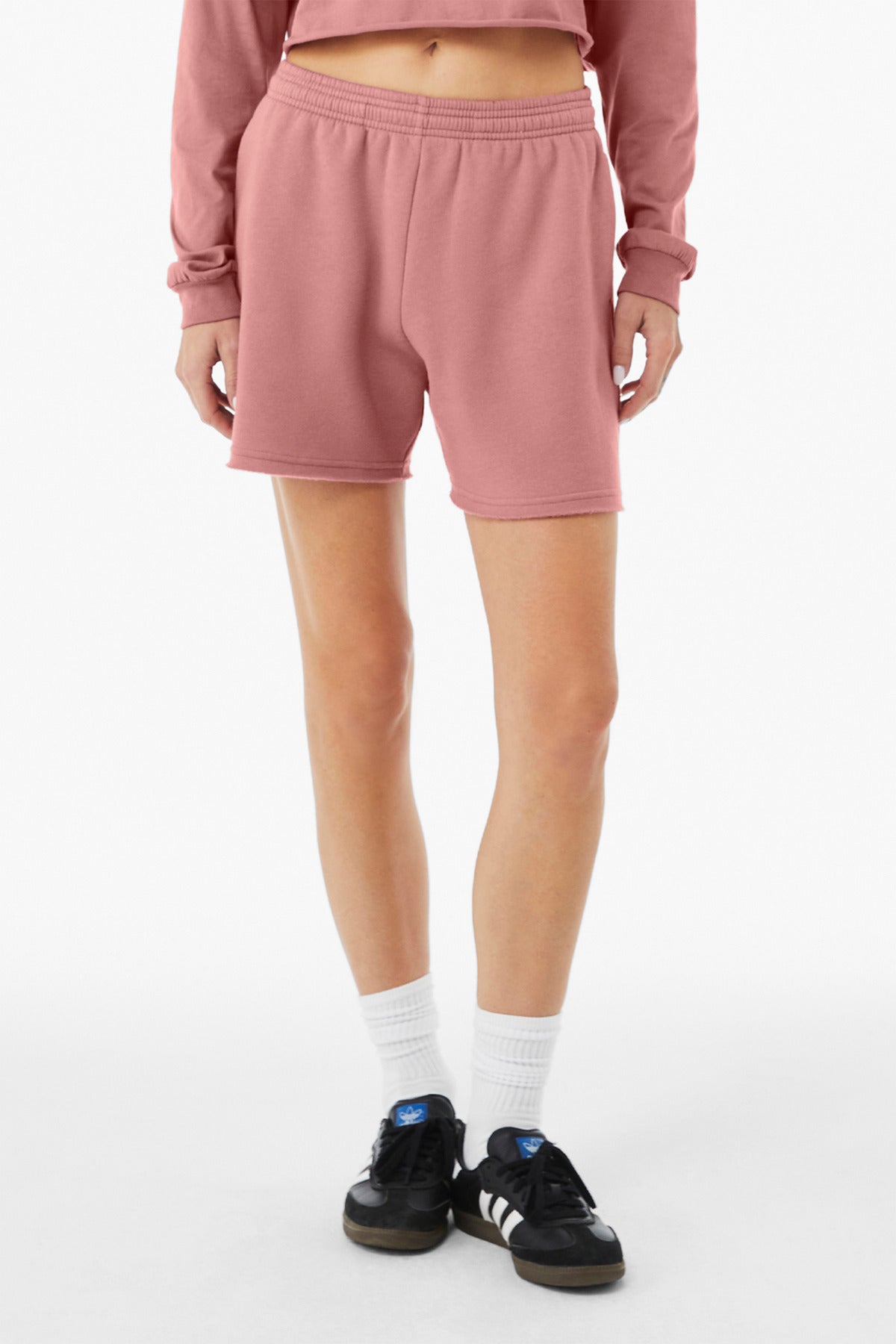 Bella+Canvas Women's Cutoff Sweatshort BC3787 Mauve