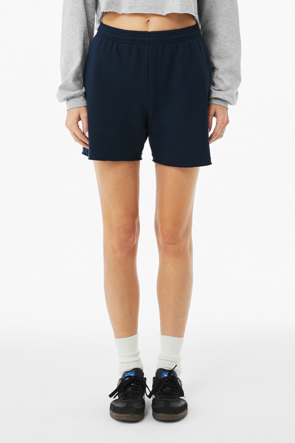 Bella+Canvas Women's Cutoff Sweatshort BC3787 Navy