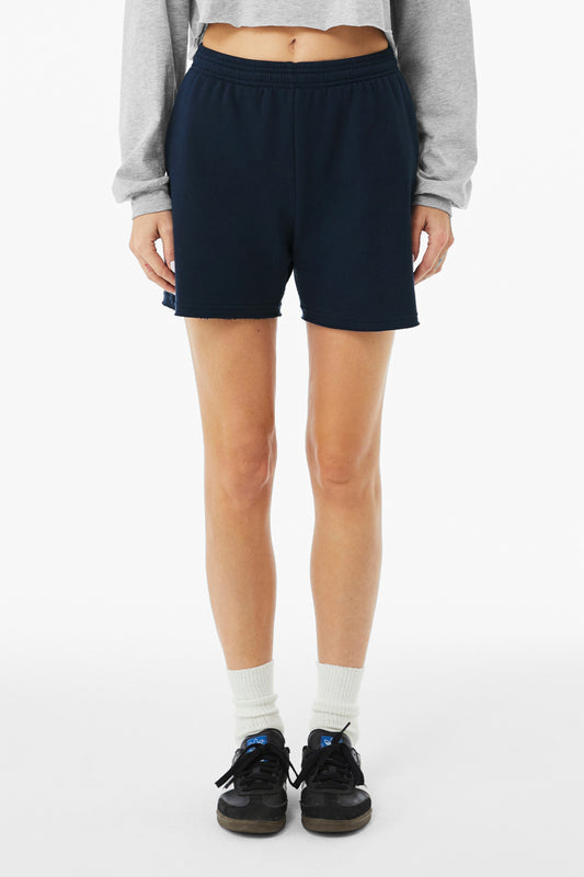 Bella+Canvas Women's Cutoff Sweatshort BC3787 Navy