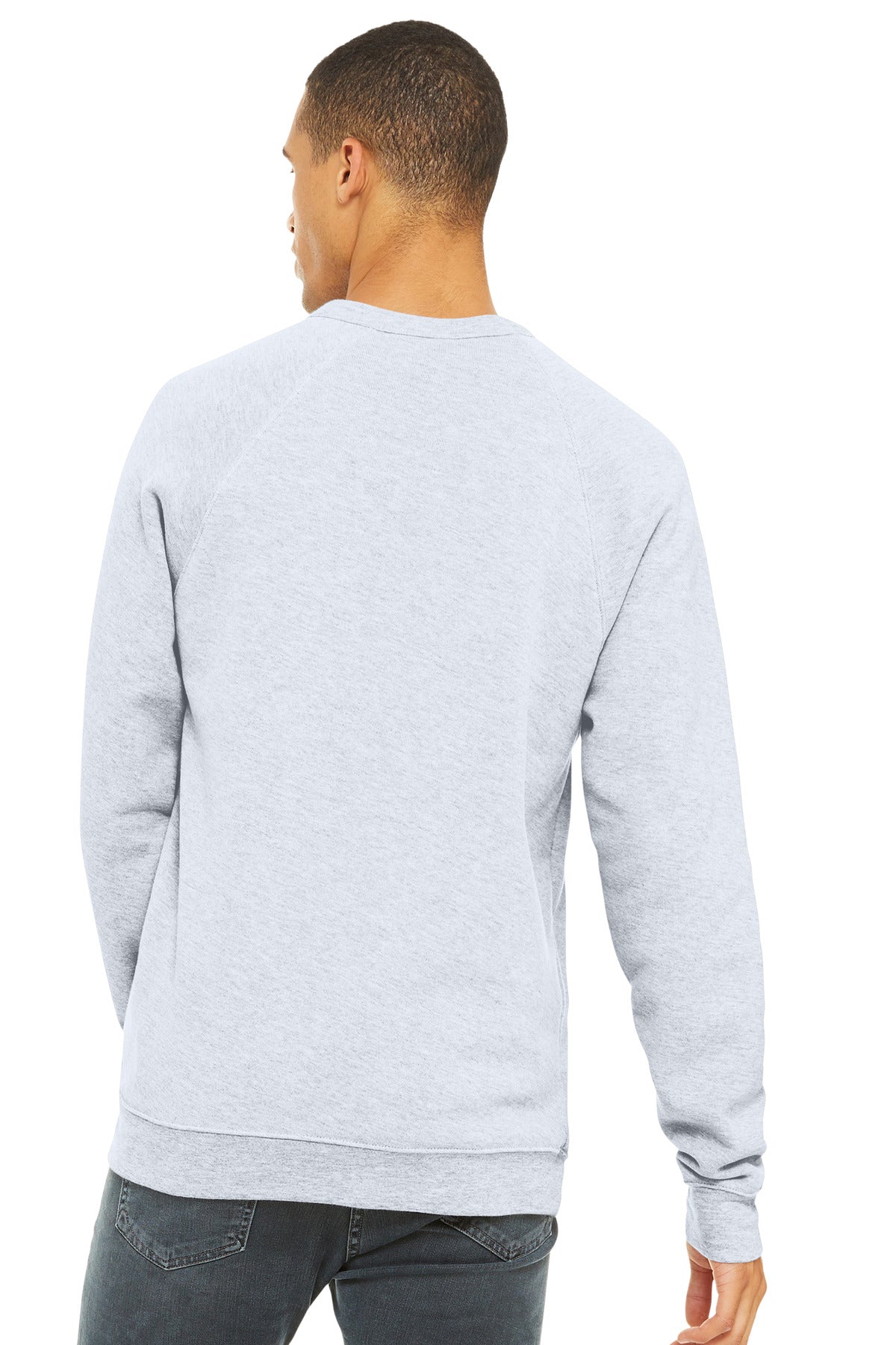 Bella+Canvas Unisex Sponge Fleece Raglan Sweatshirt BC3901 Ash