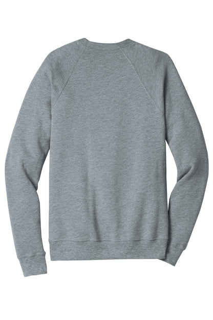 BELLA+CANVAS  Unisex Sponge Fleece Raglan Sweatshirt. BC3901 Athletic Heather
