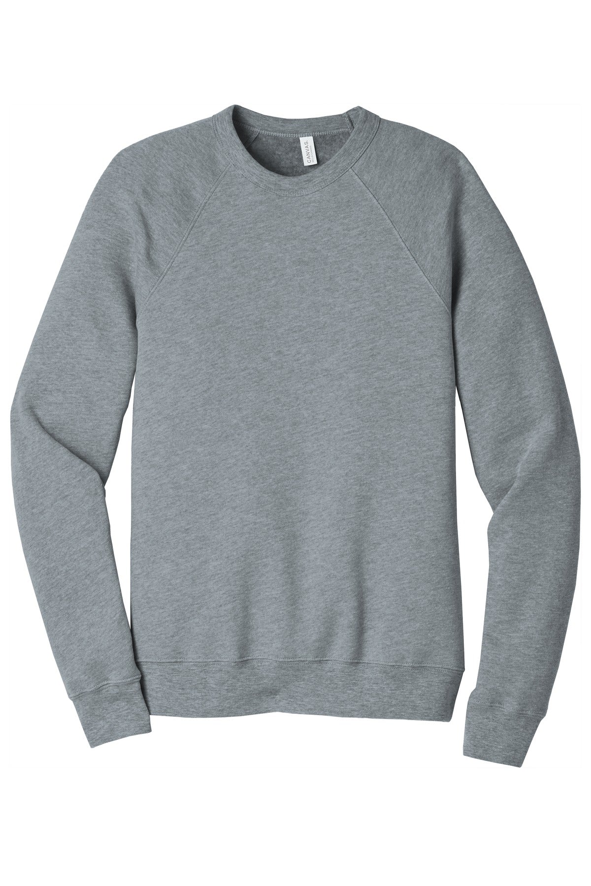 BELLA+CANVAS  Unisex Sponge Fleece Raglan Sweatshirt. BC3901 Athletic Heather