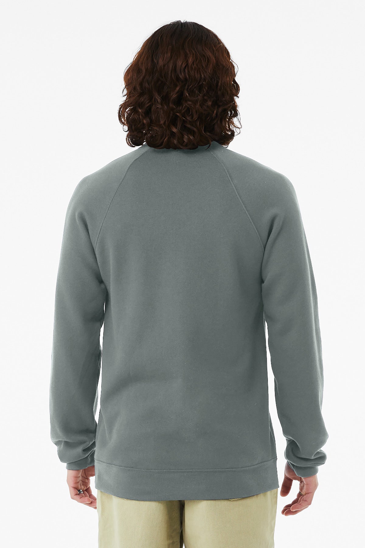 Bella+Canvas Unisex Sponge Fleece Raglan Sweatshirt BC3901 Blue Storm