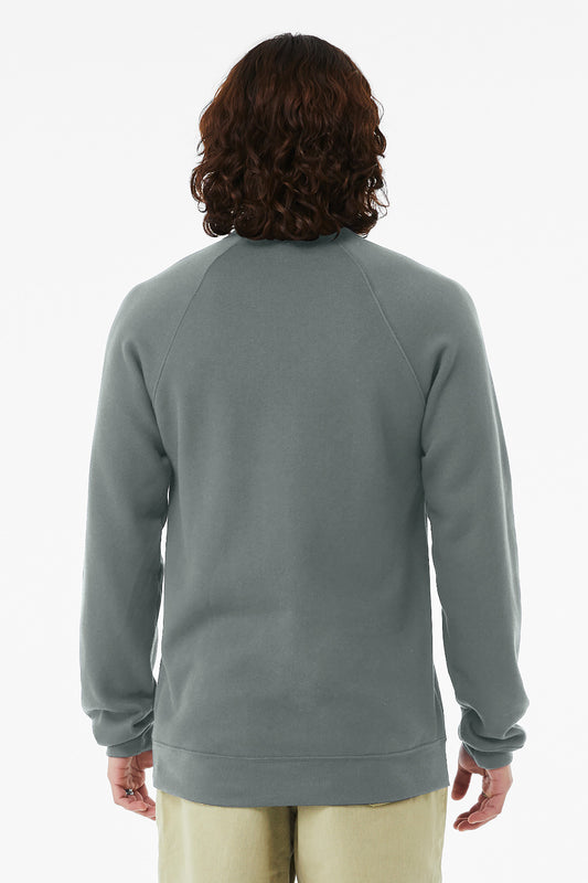 Bella+Canvas Unisex Sponge Fleece Raglan Sweatshirt BC3901 Blue Storm