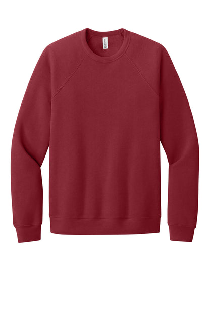 Bella+Canvas Unisex Sponge Fleece Raglan Sweatshirt BC3901 Cardinal