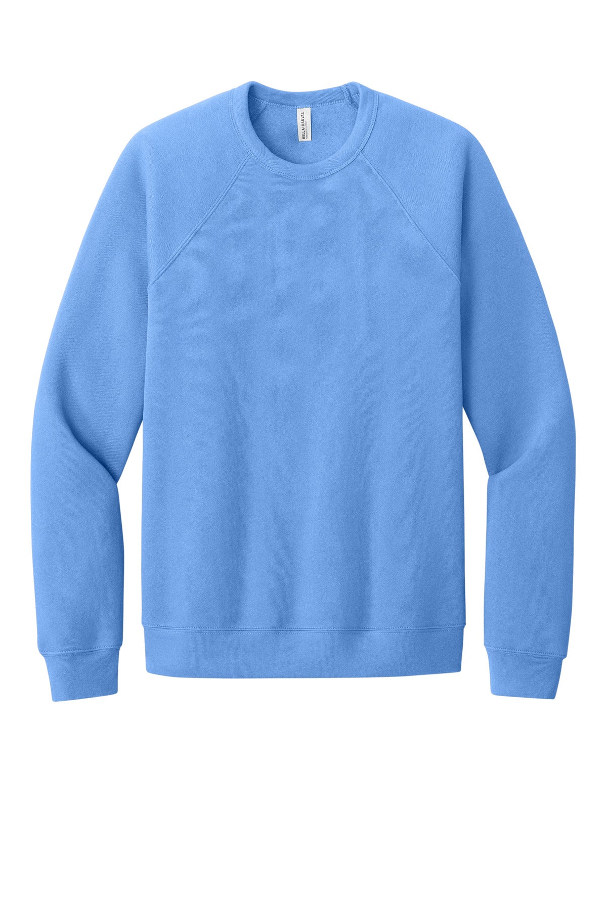 Bella+Canvas Unisex Sponge Fleece Raglan Sweatshirt BC3901 Carolina Blue
