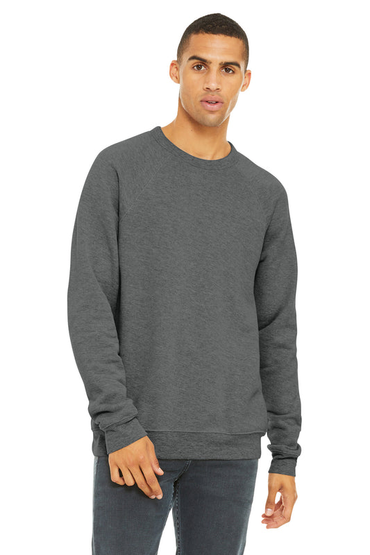 Bella+Canvas Unisex Sponge Fleece Raglan Sweatshirt BC3901 Deep Heather