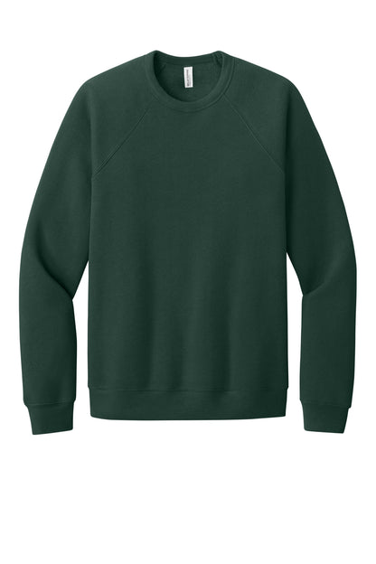 Bella+Canvas Unisex Sponge Fleece Raglan Sweatshirt BC3901 Forest