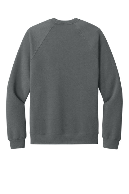 Bella+Canvas Unisex Sponge Fleece Raglan Sweatshirt BC3901 Grey Triblend