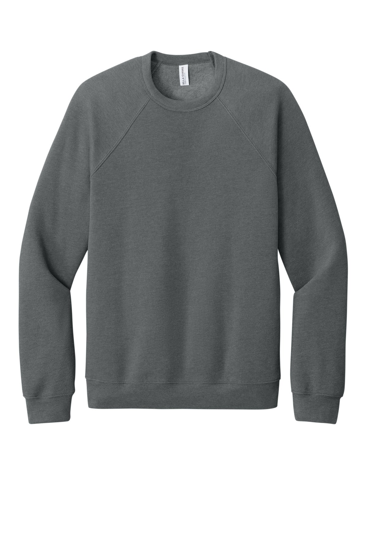 Bella+Canvas Unisex Sponge Fleece Raglan Sweatshirt BC3901 Grey Triblend