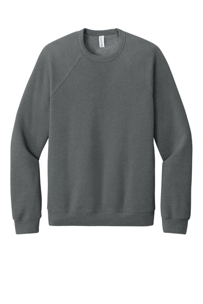 Bella+Canvas Unisex Sponge Fleece Raglan Sweatshirt BC3901 Grey Triblend