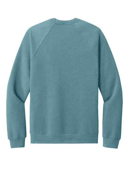 Bella+Canvas Unisex Sponge Fleece Raglan Sweatshirt BC3901 Heather Blue Lagoon