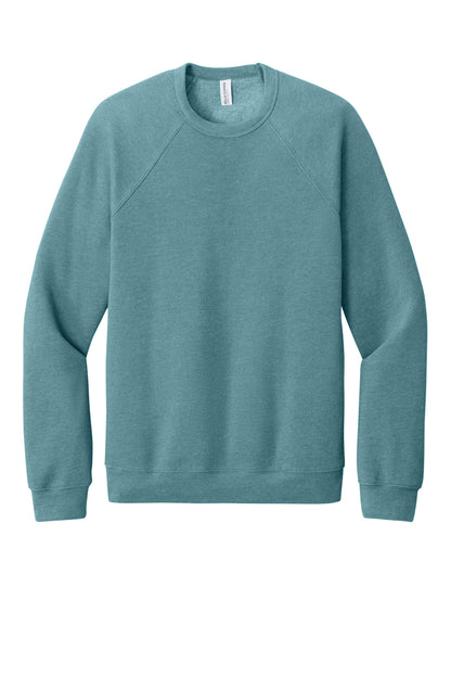 Bella+Canvas Unisex Sponge Fleece Raglan Sweatshirt BC3901 Heather Blue Lagoon