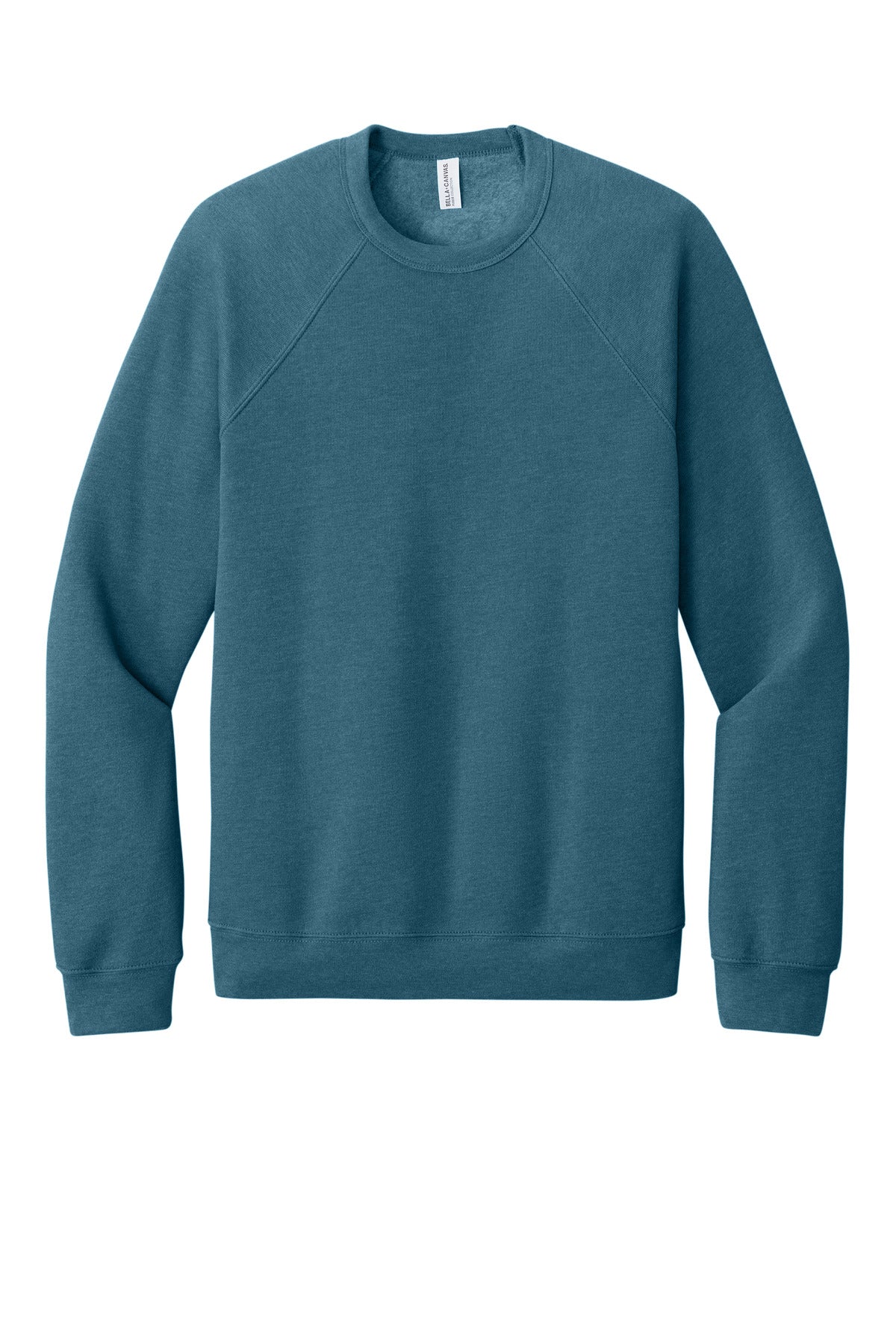 Bella+Canvas Unisex Sponge Fleece Raglan Sweatshirt BC3901 Heather Deep Teal
