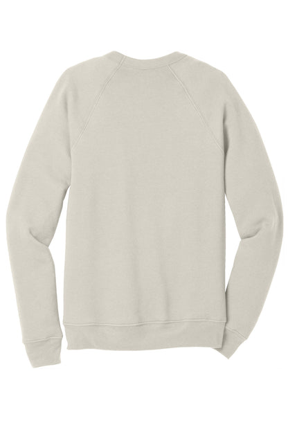 BELLA+CANVAS  Unisex Sponge Fleece Raglan Sweatshirt. BC3901 Heather Dust