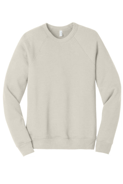 BELLA+CANVAS  Unisex Sponge Fleece Raglan Sweatshirt. BC3901 Heather Dust