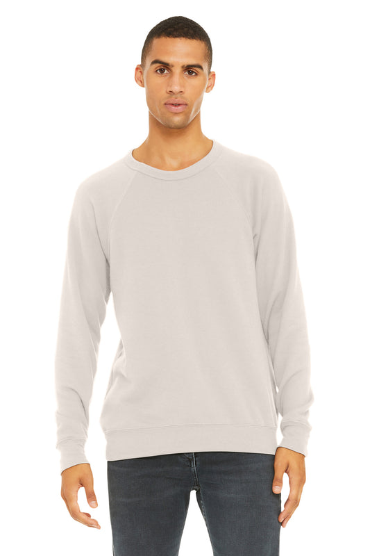 Bella+Canvas Unisex Sponge Fleece Raglan Sweatshirt BC3901 Heather Dust