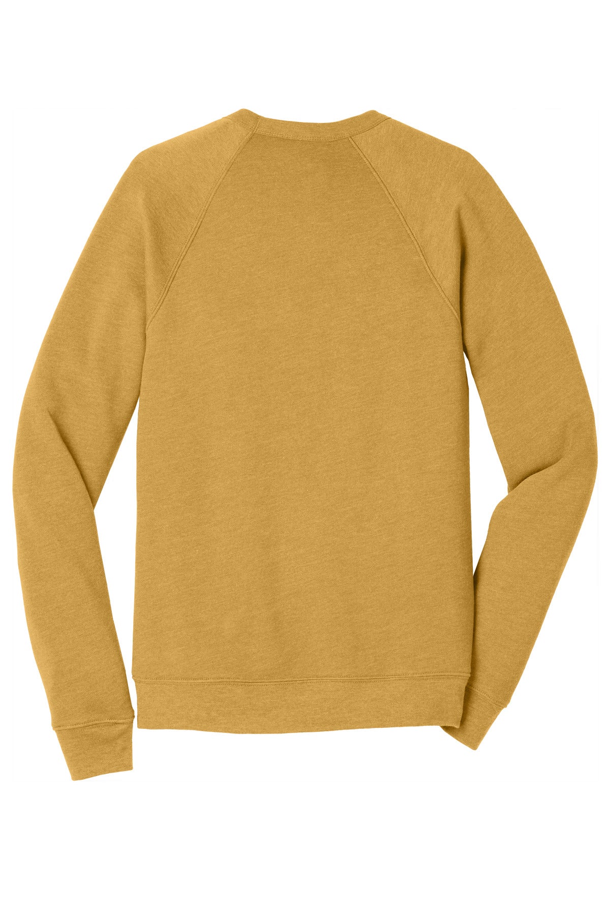 BELLA+CANVAS  Unisex Sponge Fleece Raglan Sweatshirt. BC3901 Heather Mustard