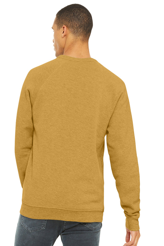 Bella+Canvas Unisex Sponge Fleece Raglan Sweatshirt BC3901 Heather Mustard