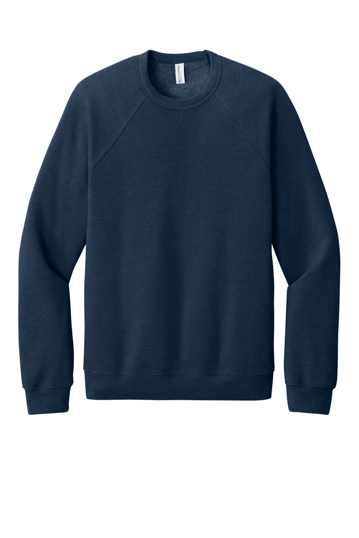 Bella+Canvas Unisex Sponge Fleece Raglan Sweatshirt BC3901 Heather Navy