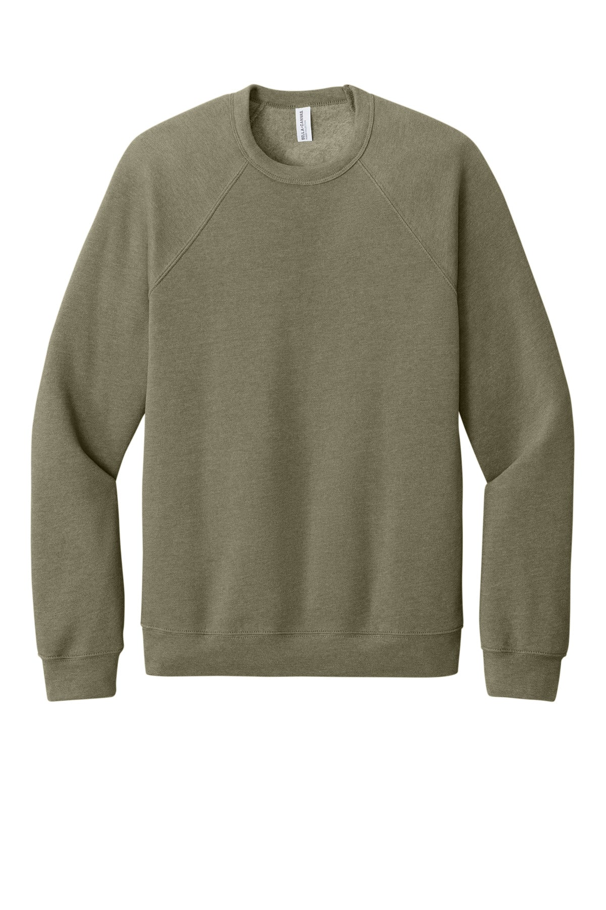 Bella+Canvas Unisex Sponge Fleece Raglan Sweatshirt BC3901 Heather Olive