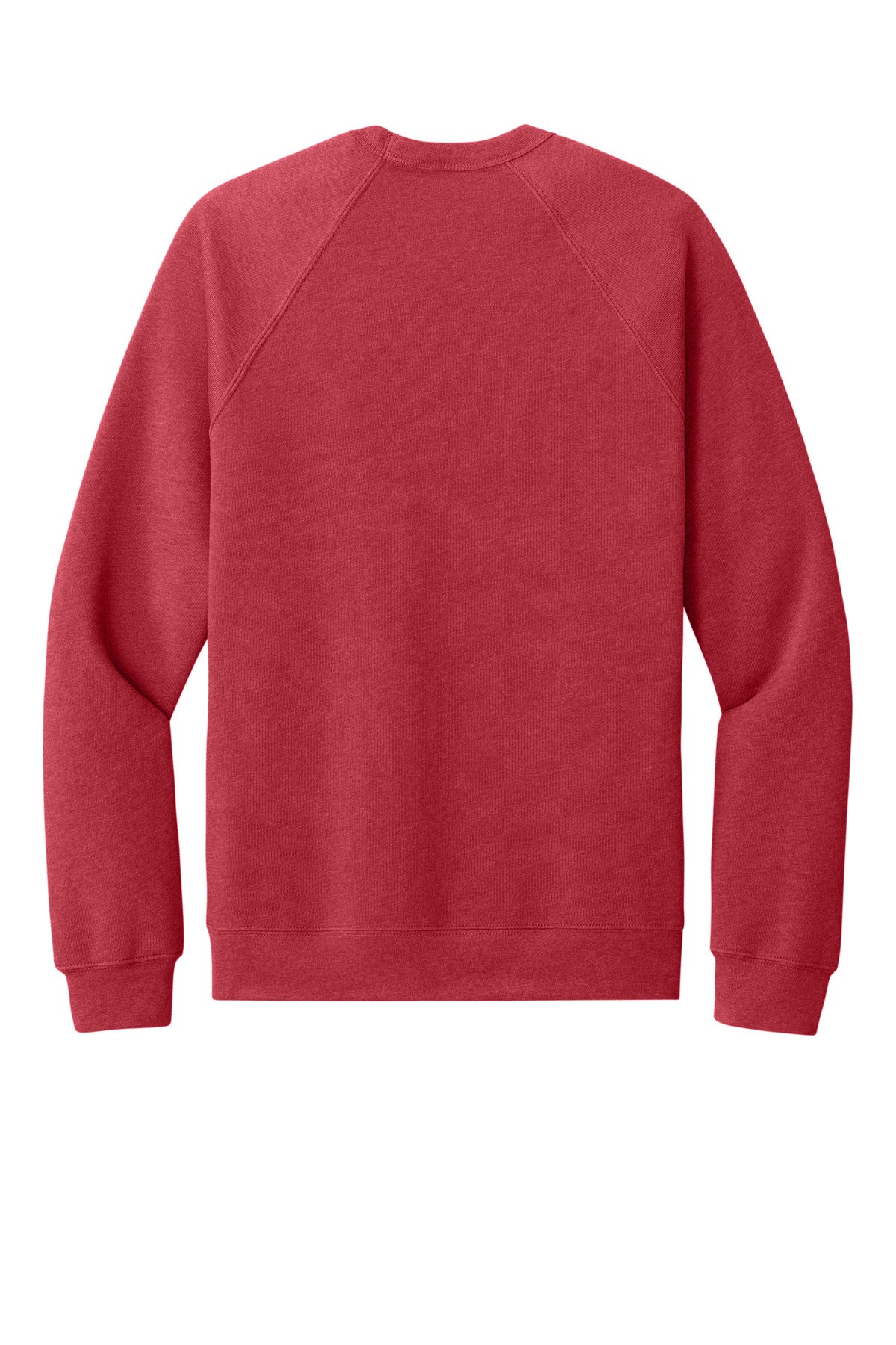 Bella+Canvas Unisex Sponge Fleece Raglan Sweatshirt BC3901 Heather Red