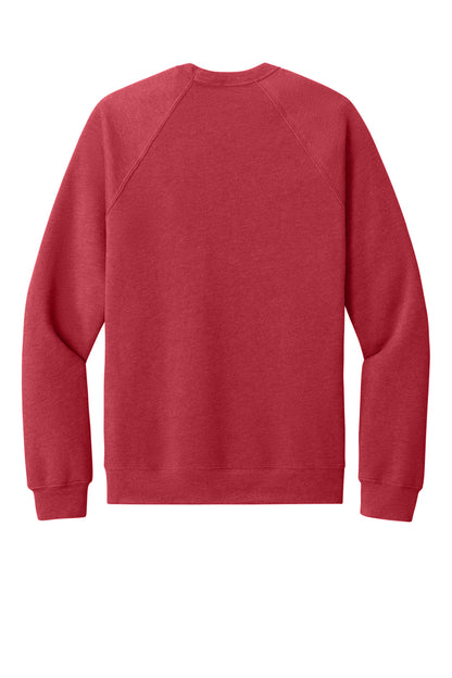 Bella+Canvas Unisex Sponge Fleece Raglan Sweatshirt BC3901 Heather Red