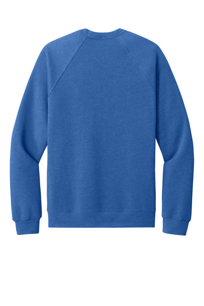 Bella+Canvas Unisex Sponge Fleece Raglan Sweatshirt BC3901 Heather True Royal