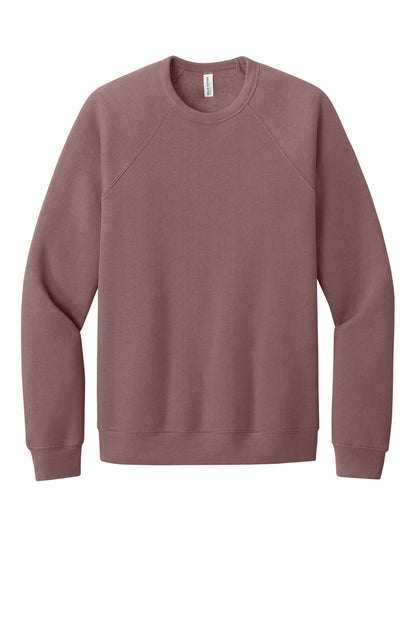 Bella+Canvas Unisex Sponge Fleece Raglan Sweatshirt BC3901 Mauve