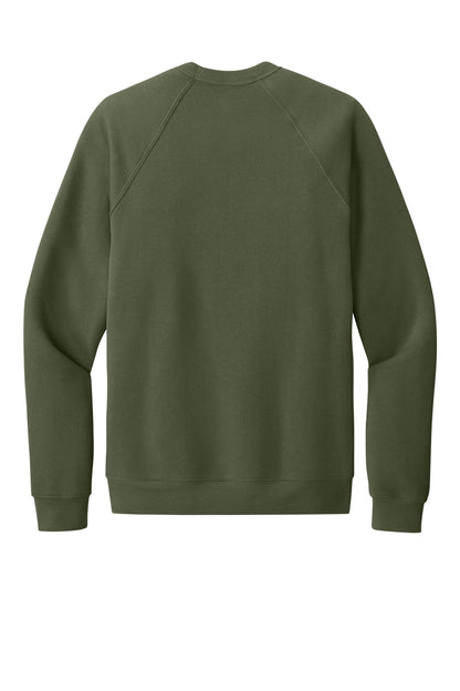 Bella+Canvas Unisex Sponge Fleece Raglan Sweatshirt BC3901 Military Green