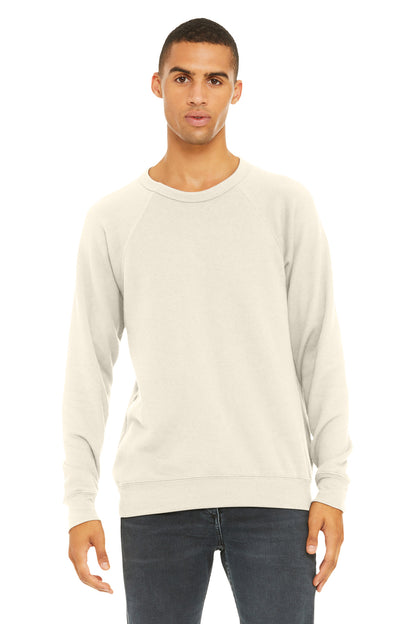 Bella+Canvas Unisex Sponge Fleece Raglan Sweatshirt BC3901 Natural
