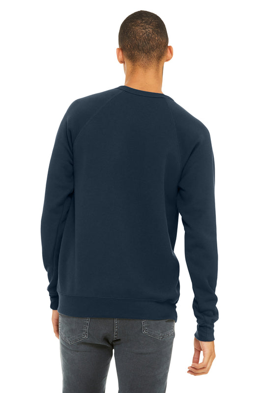 Bella+Canvas Unisex Sponge Fleece Raglan Sweatshirt BC3901 Navy